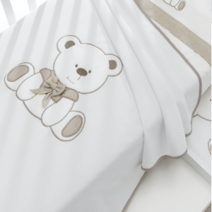 Coperta Erbesi in piquet per lettino - mod. Tato