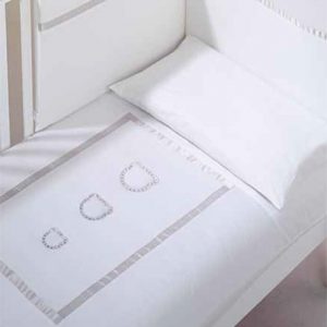 Set piumone e paracolpi Azzurra per lettino - mod. Trilogy