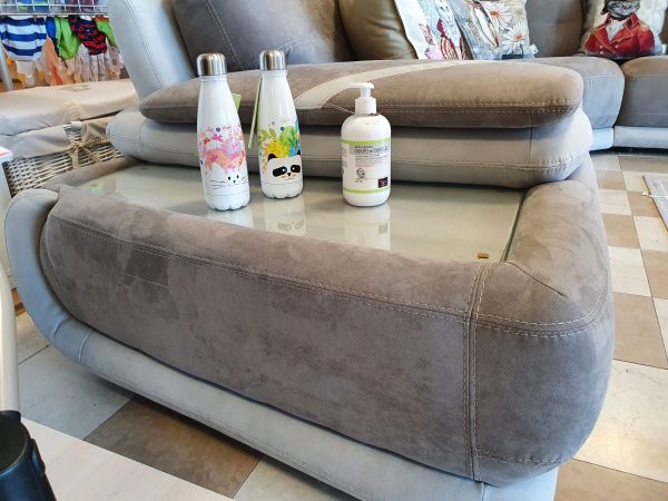 Divano in velluto Antara plus idrorepellente - grigio scuro - immagine 3