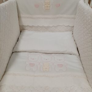 Set piumone e paracolpi Somma per lettino – mod. Happy bear